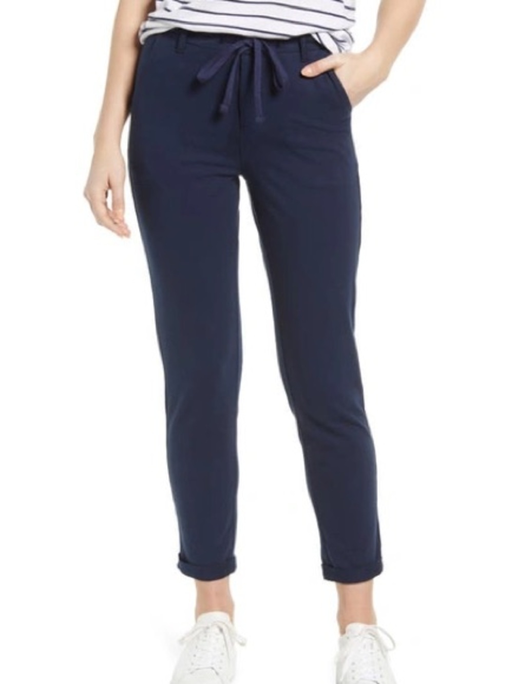 Caslon Organic Cotton Knit Drawstring Pants Size XXL